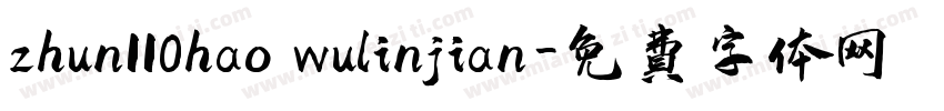 zhun110hao wulinjian字体转换